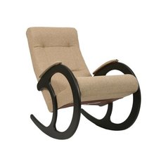 Кресло-качалка Комфорт Модель 3 размер: 58х103 см, обивка: ткань, цвет: венге/malta 03 a Komfort
