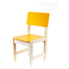 Стул детский регулируемый / желтый РосИгрушка