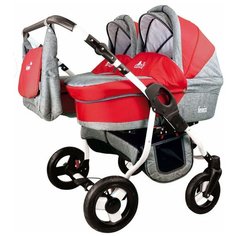Универсальная коляска для двойни Teddy Fenix Duo (2 в 1), 11