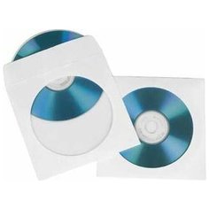 Конверт Hama на 1CD/DVD H-51179 белый (упак.:25шт)