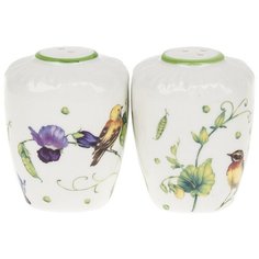 Best Home Porcelain Набор для специй "Луговой горошек" белый/зеленый