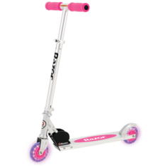 Детский городской самокат Razor A Light Up, розовый