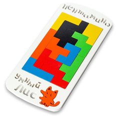 Головоломка Умный лис Пентамино красный/зеленый/черный