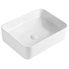 Orange B02-460W раковина накладная белая глянцевая, санфарфор