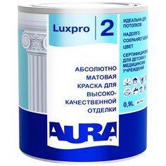Краска латексная Aura LuxPro 2 матовая белый 0.9 л