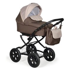 Коляска CHARLOTTE 18 Classic 12" (Indigo) (Cr 37 (коричневый+бежевый))
