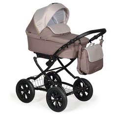 Коляска CHARLOTTE 18 Classic 12" (Indigo) (Cr 31 (бежевый+св.бежевый))
