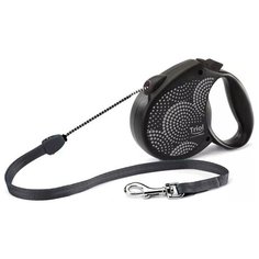 Триол троссовый поводок-рулетка для собак, by Flexi Life Bubbles, 20 кг 5 м (M) Triol