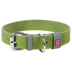 [818.02015] ошейник waudog classic, кожа, металлическая пряжка (ширина 12 мм, длина 19-25 см) салатовый, 818.02015