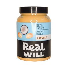 Паста "Арахисовая", кокосовая Real Will 1000 г