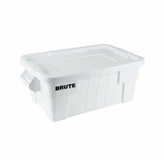 Контейнер Brute Tote с крышкой для хранения, универсальный, Белый, Rubbermaid