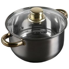 Кастрюля Доляна Роскошь, 113311, 2.2 л, серебристый