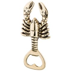 Открывалка для бутылок Stilars Рак 333-416, золотой