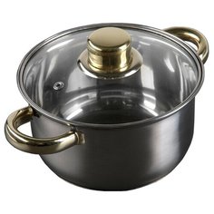 Кастрюля Доляна Роскошь, 113307, 1.5 л, серебристый