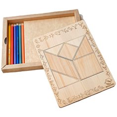 Пазл-раскраска из кедра "Головоломка 1" Барбарикум