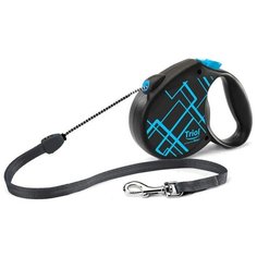 Триол троссовый поводок-рулетка для собак, by Flexi Life Lines, 12 кг 5 м (S) Triol