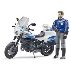 Bruder Брудер Мотоцикл Scrambler Ducati с фигуркой полицейского 62-731 с 4 лет