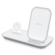 Беспроводное зарядное устройство Mophie 2-in-1 Wireless Charging Stand. Цвет: белый