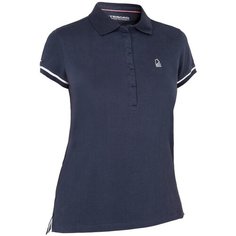 Поло с короткими рукавами для парусного спорта Aventure 100 женское , размер: EU36 RU42, цвет: Синий Графит TRIBORD Х Декатлон Decathlon