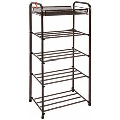 Подставка этажерка для обуви 5 полок (медный антик) 420*300*950 мм ЗМИ