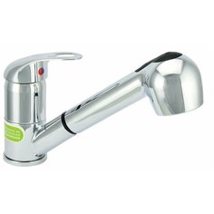 Смеситель для мойки одноручный "Juguni" с гибкой подводкой, JGN0420/D, излив вытяжной с лейкой