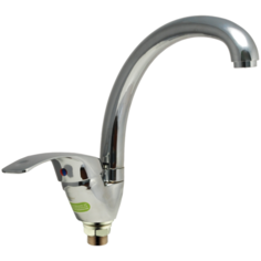 Смеситель для мойки одноручный "Juguni" с гибкой подводкой, JGN0321/D, литой поворотный излив