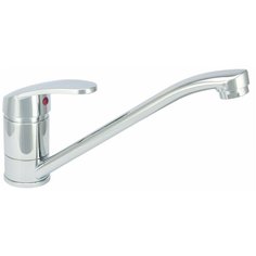 Латунный смеситель для мойки одноручный Istok life с поворотным изливом 21 см, 40 карт., гай5ка