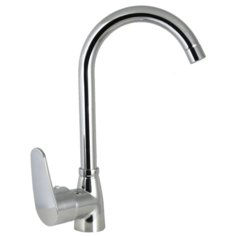 Латунный смеситель для мойки одноручный Istok life с поворотным R-изливом