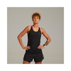 Майка для бега женская CARE черно-розовая, размер: M, цвет: Черный/Черный KIPRUN Х Декатлон Decathlon