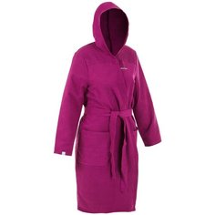 Халат купальный женский из микрофибры компактный фиолетовый, размер: L, цвет: Лиловый WATKO Х Декатлон Decathlon