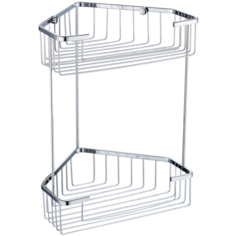 Полка двойная угловая решетчатая «Solinne», 11084