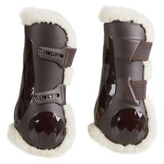 Передние ногавки из синтетической овчины 560, размер: FS, цвет: Черное Дерево/Бежево-Серый FOUGANZA Х Декатлон Decathlon