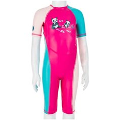 Солнцезащитный комбинезон для малышей, размер: 96-102 CM 3-4, цвет: Пурпурно-Розовый/Бледный Неоновый Розовый/Персидский Зеленый NABAIJI Х Декатлон Decathlon