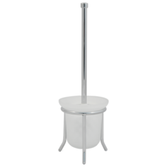 Ершик напольный стеклянный Solinne, 11062, хром, стекло-сатин