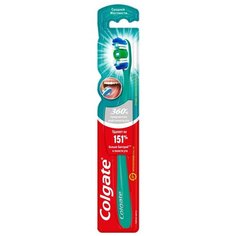 Зубная щетка Colgate 360° Суперчистота всей полости рта, средняя, зеленый
