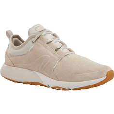 Кроссовки для активной ходьбы женские Actiwalk Comfort Leather бежевые, размер: EU40, цвет: Песочный Бежевый/Сливочный NEWFEEL Х Декатлон Decathlon