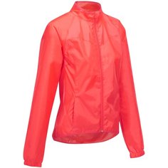 Дождевик для велоспорта женский RC 100 , размер: 40, цвет: Неоновый Кораллово-Розовый TRIBAN Х Декатлон Decathlon