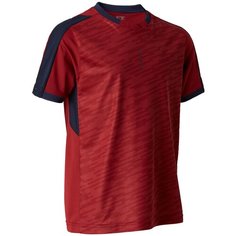 Футболка детская F520 бордовая, размер: 5-6 лет (113-121 см), цвет: Бордо/Синий Графит KIPSTA Х Декатлон Decathlon