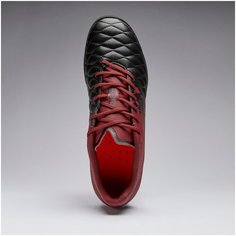 Бутсы футбольные для взрослых (сороконожки) Agility 500 HG, размер: 41, цвет: Тёмно-Рубиновый/Черный KIPSTA Х Декатлон Decathlon