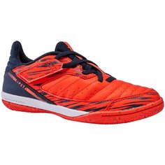 Бутсы футбольные детские на липучке (футзалки) ESKUDO 500 красные, размер: 29, цвет: Маковый/Неоновый Алый IMVISO Х Декатлон Decathlon