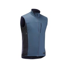 Жилет ветрозащитный TREK 500 WIND мужской синий, размер: L, цвет: Китово-Серый/Асфальтово-Синий FORCLAZ Х Декатлон Decathlon