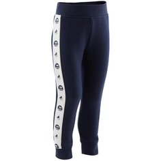 Брюки утепленные для детской гимнастики 120, размер: 73-75CM 12M, цвет: Синий Графит/Белоснежный DOMYOS Х Декатлон Decathlon