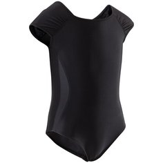 Купальник с коротким рукавом для классических танцев детский, размер: 14, цвет: Черный STAREVER Х Декатлон Decathlon