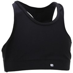 Топ спортивный для девочек S500 черный DOMYOS Х Декатлон 131-140 CM 8-9 Decathlon