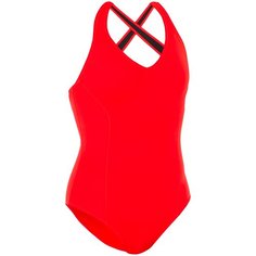 Купальник слитный женский красный Pearl NABAIJI Х Декатлон 36 Decathlon