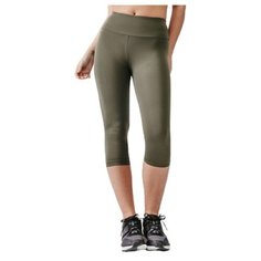 Тайтсы 3/4 для бега женские RUN SUPPORT хаки KALENJI Х Декатлон M / W30 L31 Decathlon