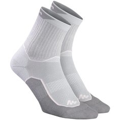 Носки для походов на природе 2 пары серо-розовые NH500 High QUECHUA Х Декатлон 43/46 Decathlon