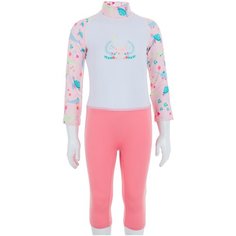 Комбинезон для плавания солнцезащитный детский с длинными рукавами 4-5 Decathlon