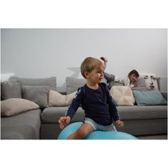 Шорты регулируемые дышащие для детской гимнастики серые DOMYOS Х Decathlon Серый/Синий Графит 113-122cm 5-6Л