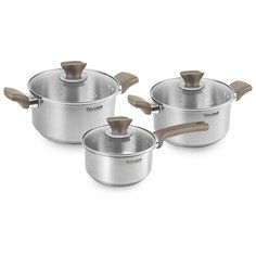 Набор посуды Rondell Alliage Rondell RDS-1198 6 пр. коричневый/серебристый